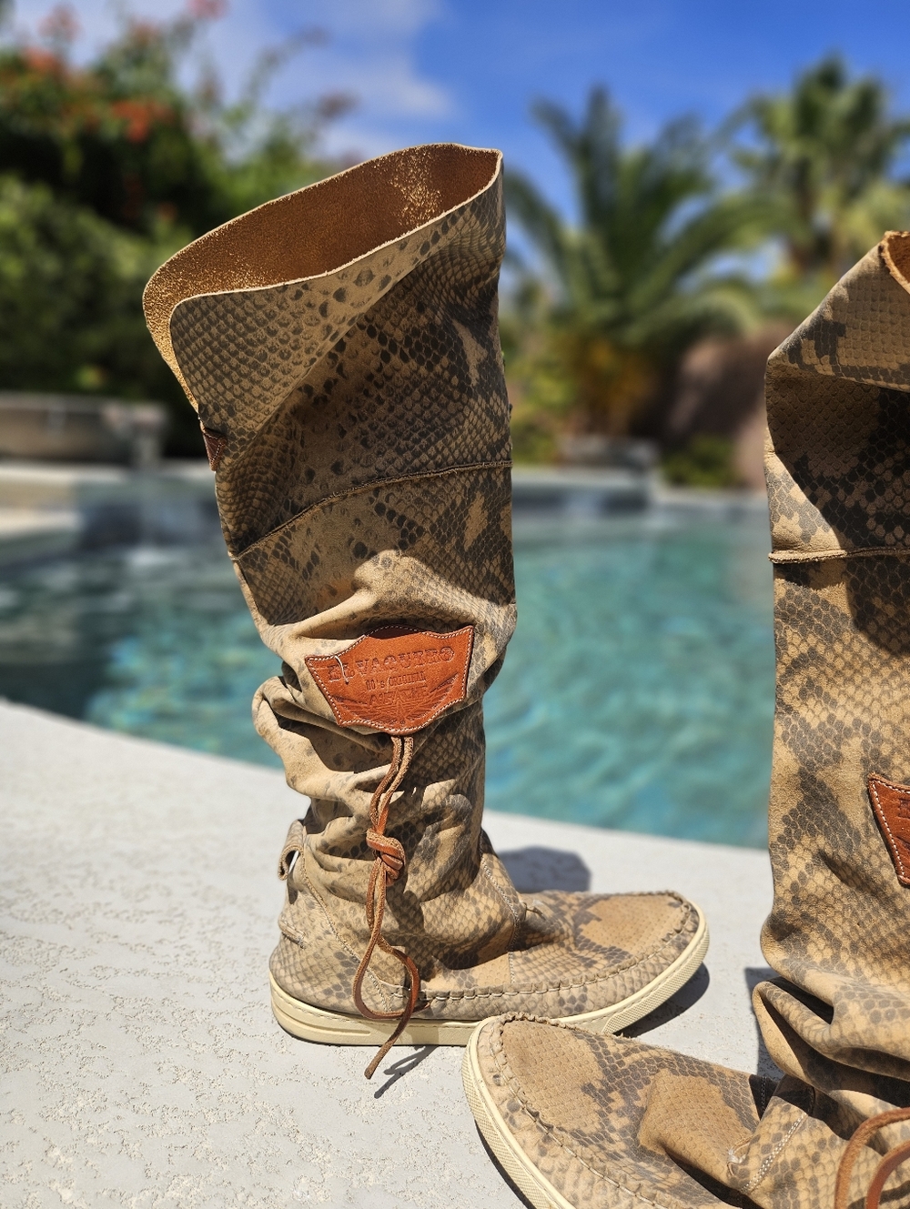 El Vaquero Slouchy Leather Boots
